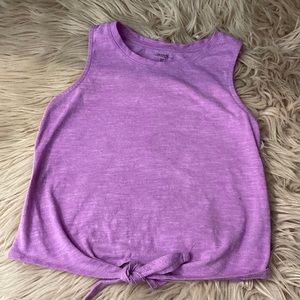 Girls Purple Tie Tank